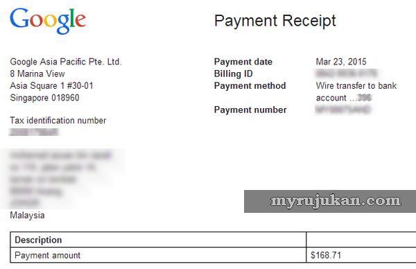 Payment From Google Adsense Malaysia