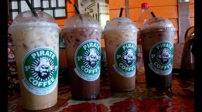 delivery air minuman pirate coffee