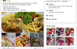Contoh iklan bisnes makanan secara delivery di Facebook