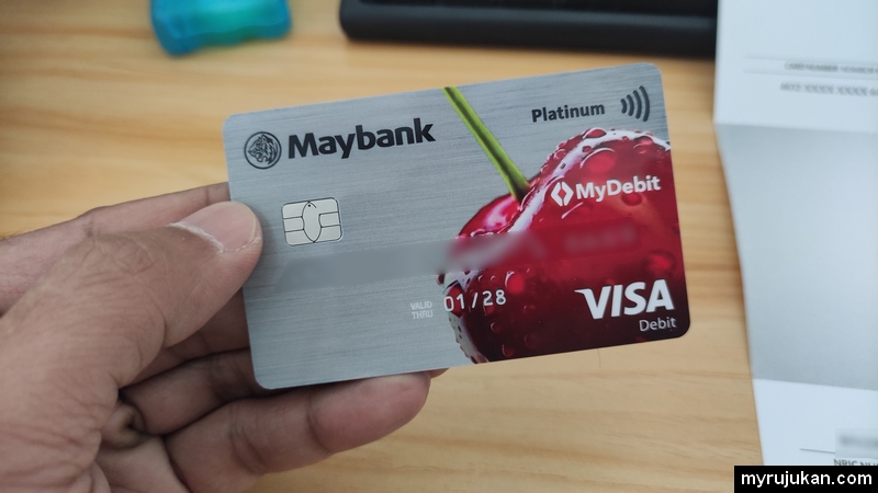 Kad debit Maybank Visa Platinum baru