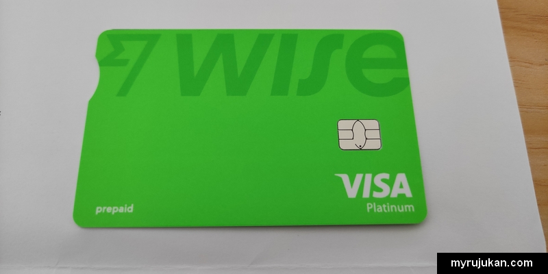 Guna kad debit Wise jenis Visa prepaid